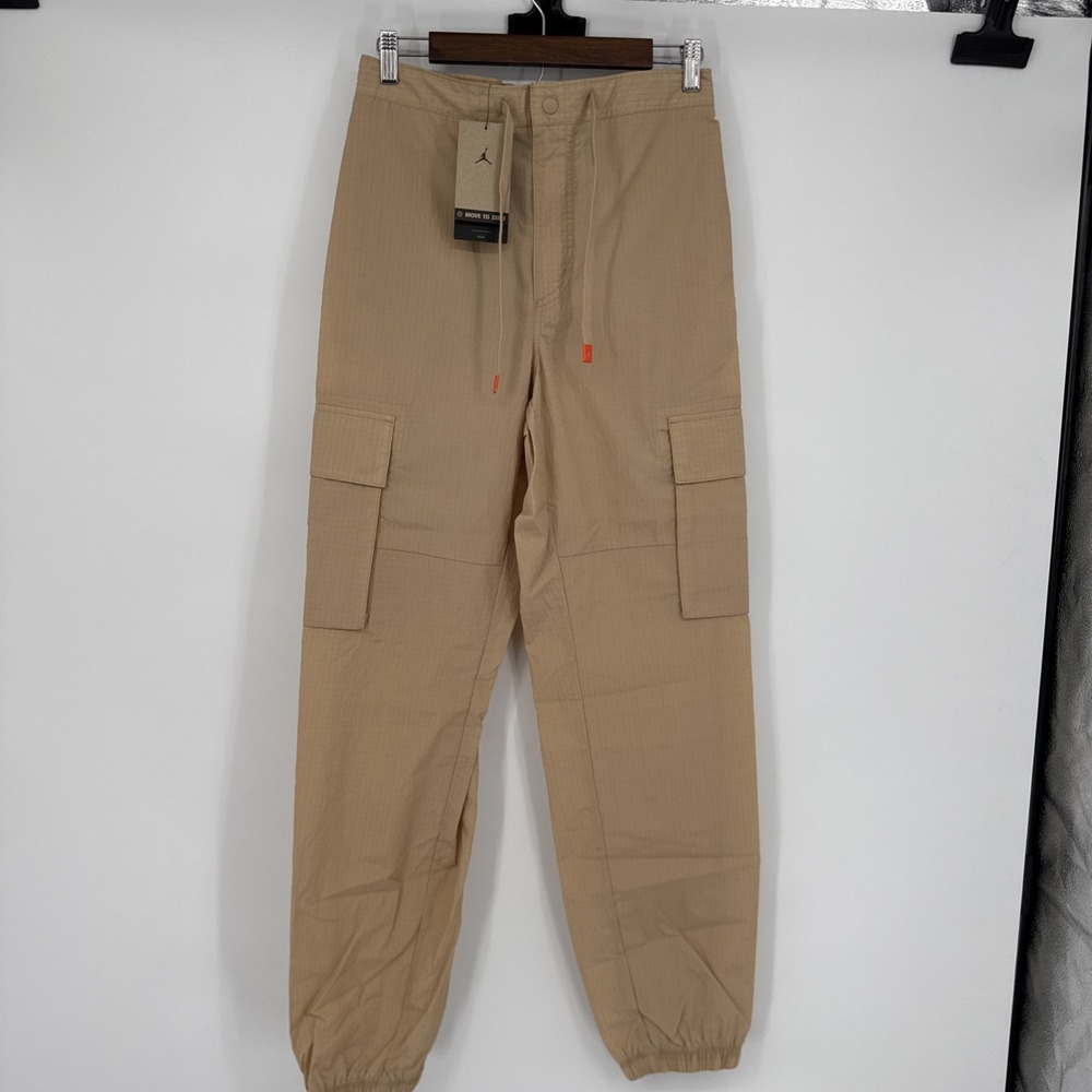 NWT Nike Air Jordan Joggers S Beige Cargo Active Track Flight Club Y2K Style